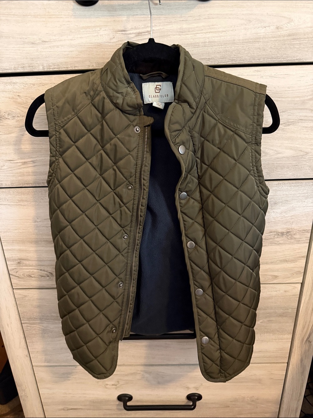Class Club Quilted Olive Green Boy’s Vest